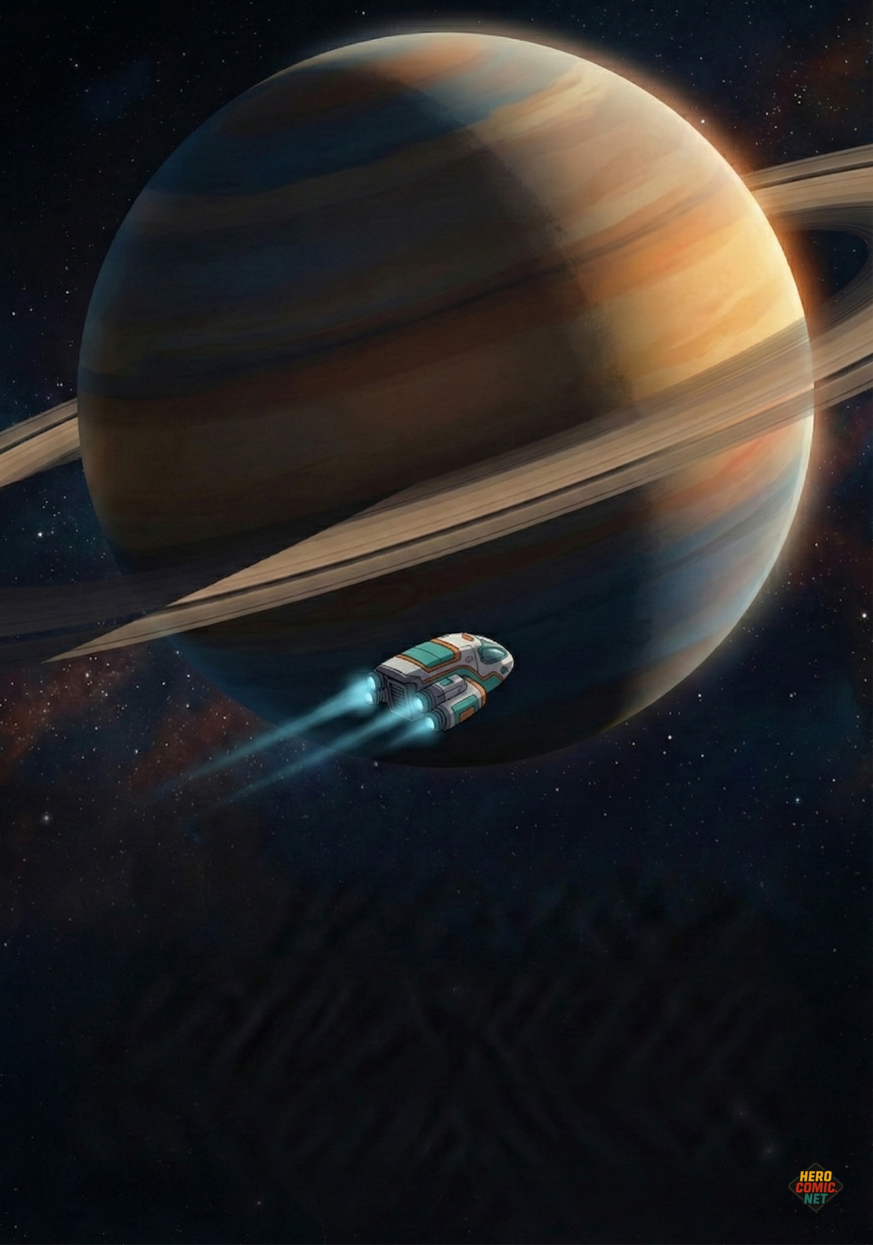 Página 12 - La nave viajando por el espacio